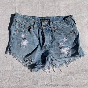 abercrombie and fitch jean shorts